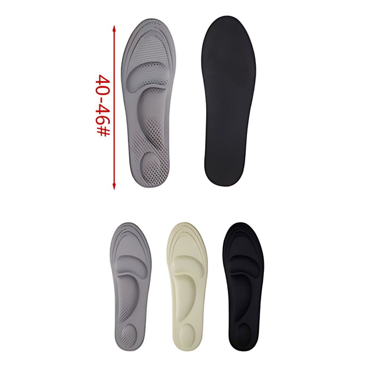 Αντιολισθητικοί πάτοι παπουτσιών 40-46 2202772 μαύρο - Image 2