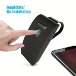 Ασύρματο Handsfree Bluetooth Kit αυτοκινήτου με μικρόφωνο Andowl Q-DH03 μαύρο - Image 2