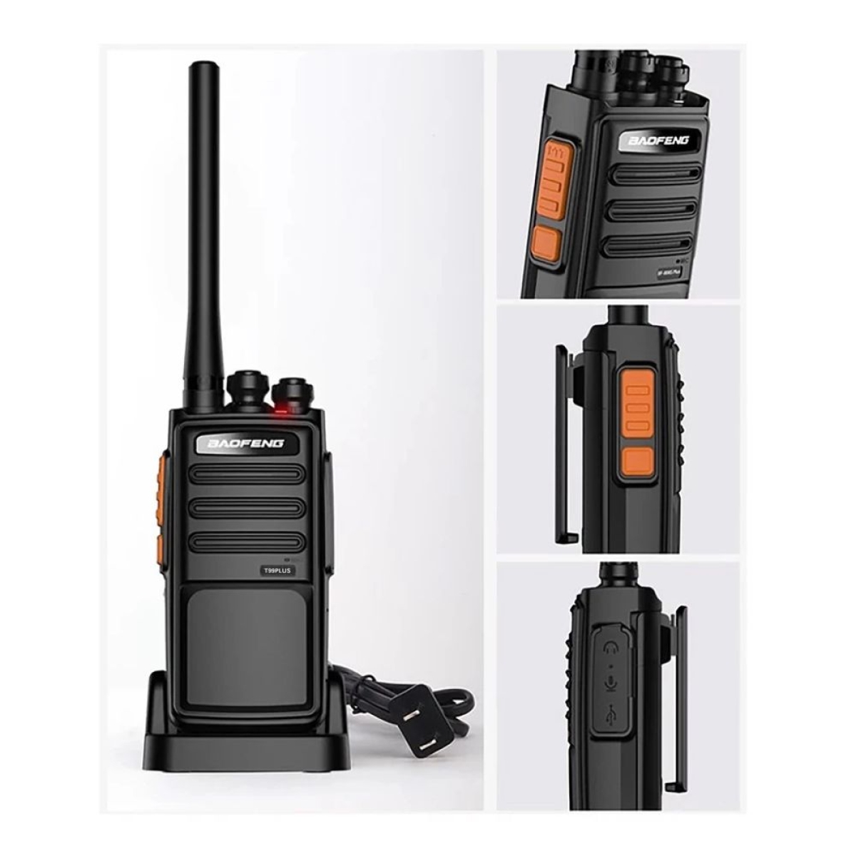 Ασύρματος Πομποδέκτης UHF 10W χωρίς Οθόνη με 16 Κανάλια – Baofeng BF-T99 Plus, Μαύρο