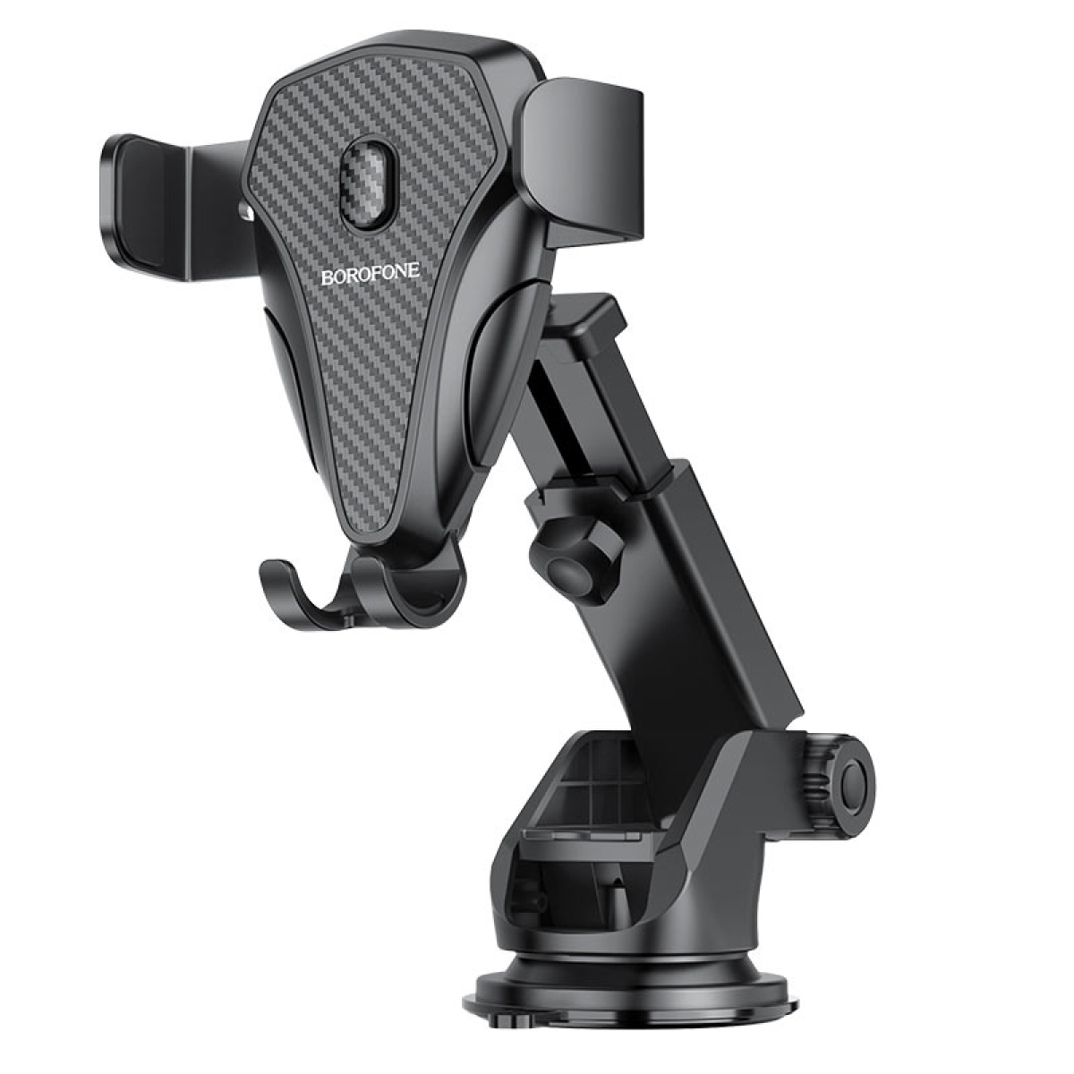 BOROFONE BH38 Magic Bay Βάση Κινητού Αυτοκινήτου για Κεντρική Κονσόλα & Παρμπρίζ – One Button – Μαύρη