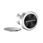 Borofone BH5 Platinum Μαγνητική Βάση Κινητού Αλουμινίου για Ταμπλό – Ασημί