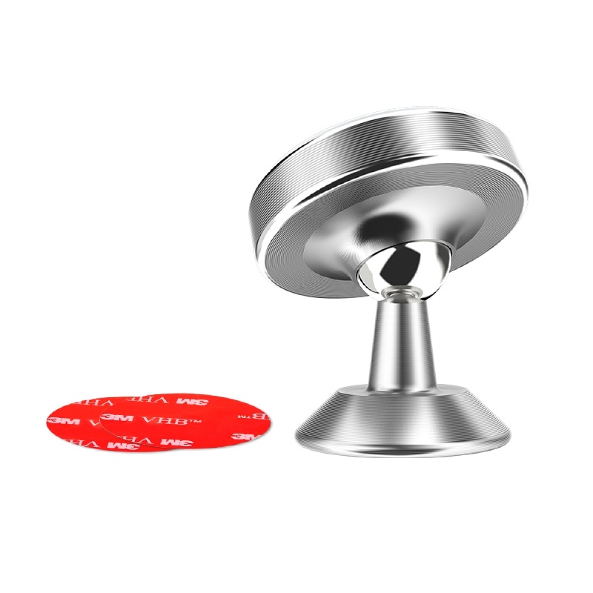 Borofone BH5 Platinum Μαγνητική Βάση Κινητού Αλουμινίου για Ταμπλό – Ασημί