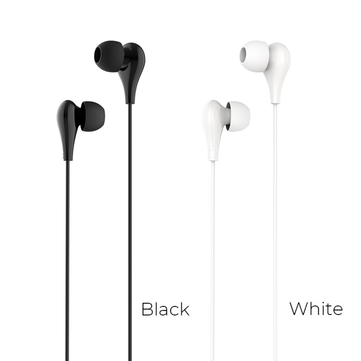 BOROFONE BM24 Milo – Ενσύρματα Ακουστικά In-Ear με Μικρόφωνο & Κουμπί Ελέγχου – Μαύρα