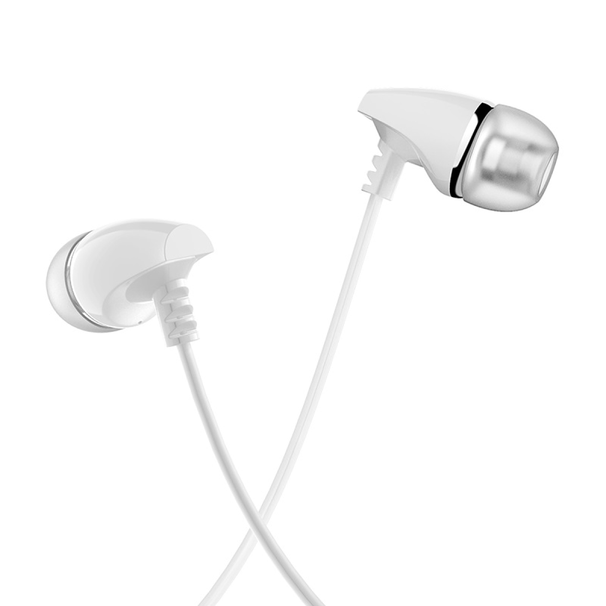 BOROFONE BM25 Sound Edge Ενσύρματα Ακουστικά με Μικρόφωνο και Κουμπί Ελέγχου – 3.5mm Jack – Λευκά