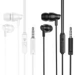 BOROFONE BM61 Wanderer – Ενσύρματα Ακουστικά με Μικρόφωνο & Κουμπί Ελέγχου – Λευκά