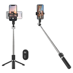 BOROFONE BY10 Star Τρίποδο Βάση Στήριξης με Bluetooth για Live Stream & Selfies με Επέκταση έως100cm – Μαύρο