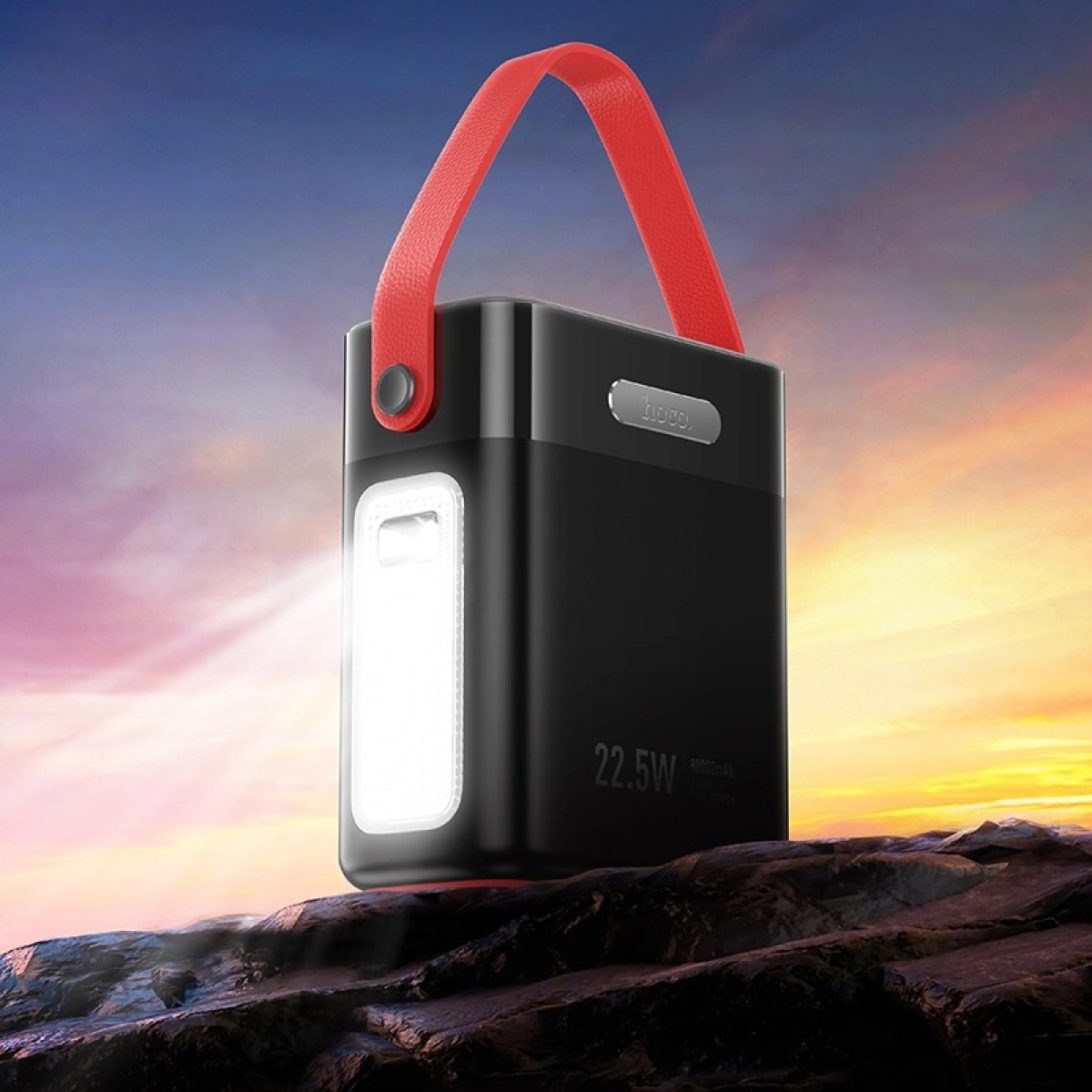 Hoco J143 Power Bank 80000mAh 22.5W + PD20W με LED Οθόνη & Φακό – Μαύρο