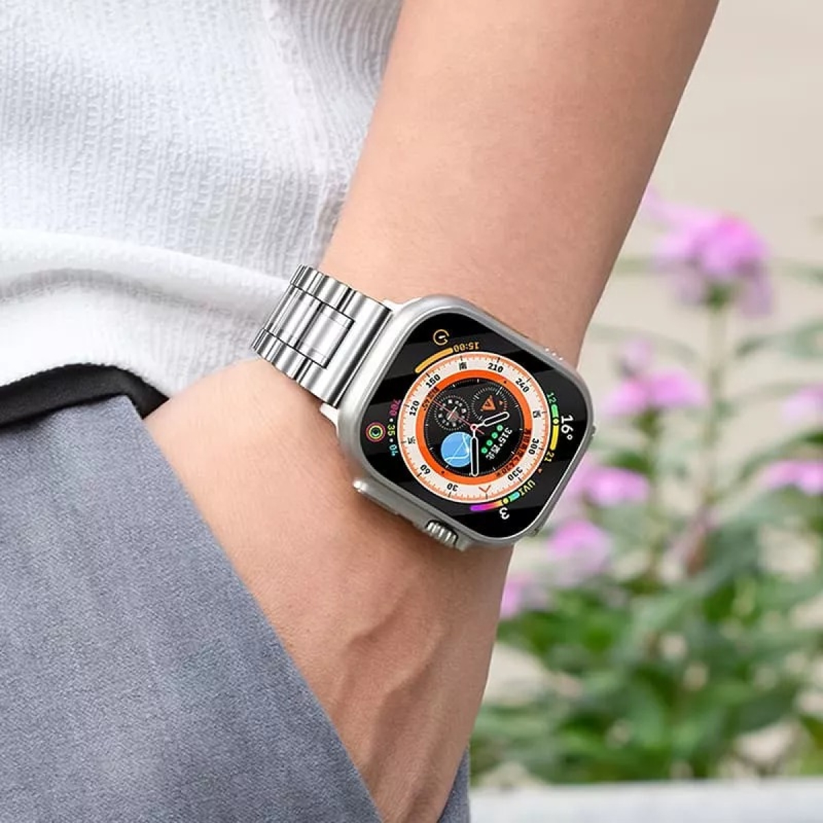 Hoco WA32 Grand Series – Μεταλλικό Λουράκι για Apple Watch (42/44/45/49mm) - Ασημί