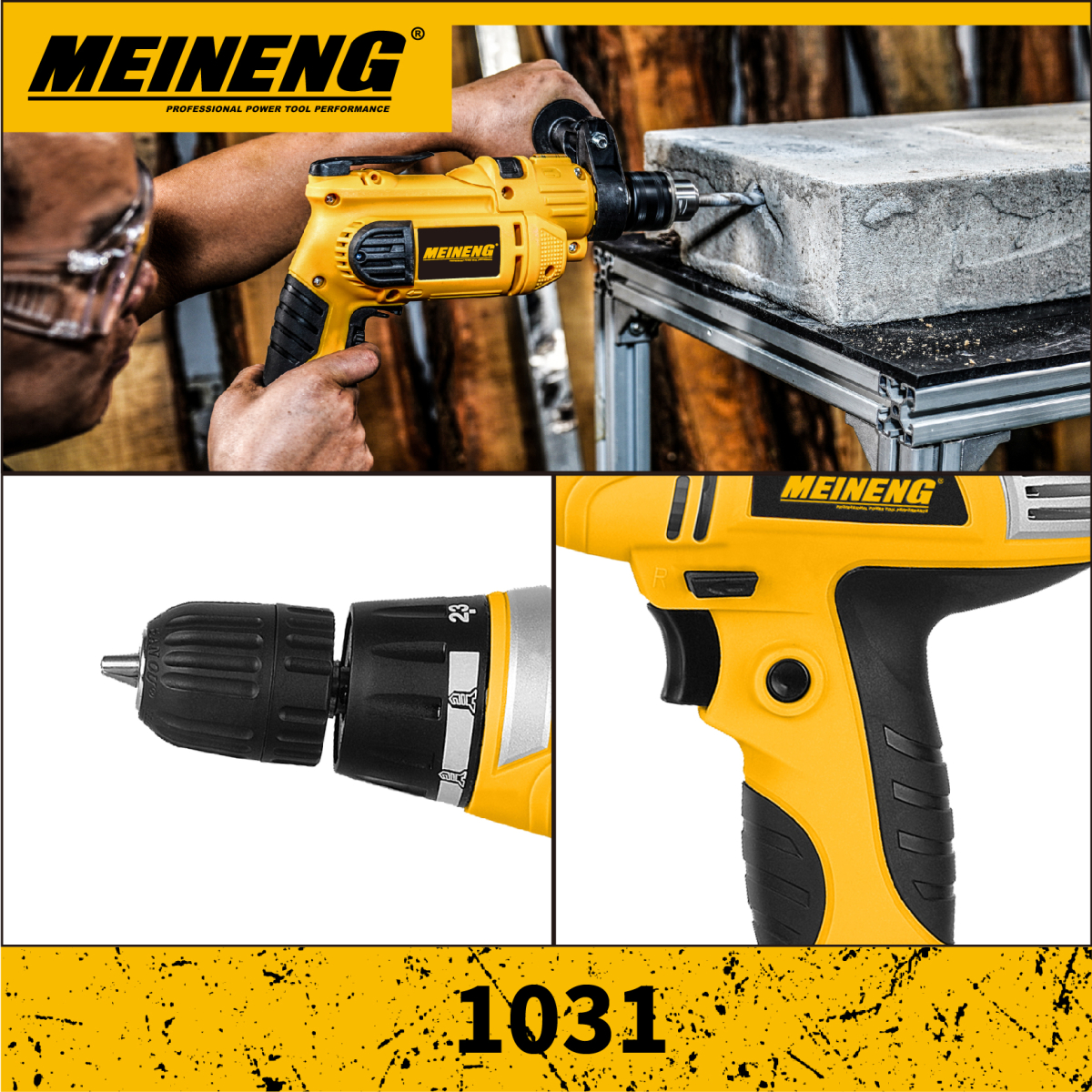 Δραπανοκατσάβιδο Ηλεκτρικό 500W 10mm Κίτρινο Meineng 1031
