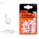 Ελαστικά Κλιπ Στήριξης Καλωδίων 4mm 46τμχ Kmt Tools 9368604
