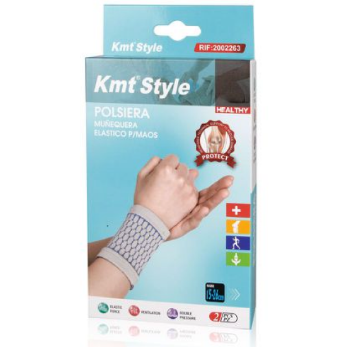Ελαστικά Στηρίγματα Καρπού 2τμχ Kmt Style 2002263