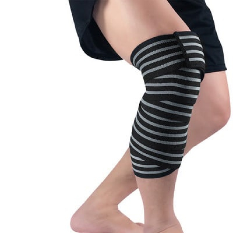 Ελαστικό Στήριγμα Γονάτου 180x8cm Kmt Style 2001914 Γκρι