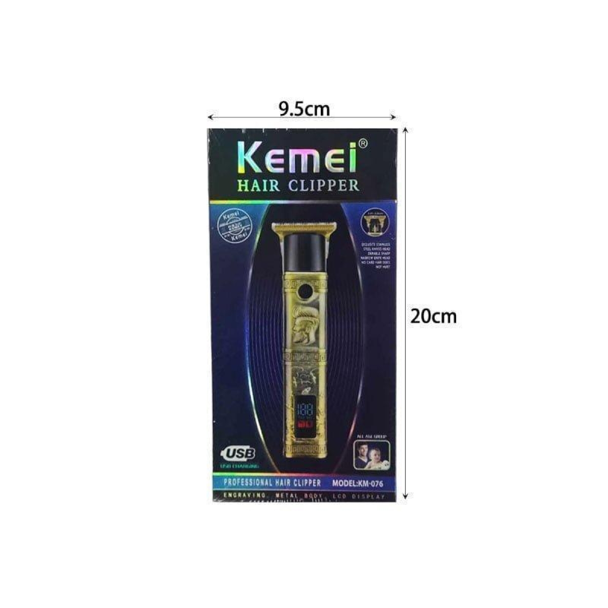 Επαγγελματική Κουρευτική Μηχανή Kemei KM-076