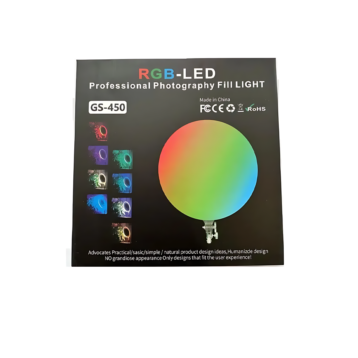 Επαγγελματικό φωτιστικό φωτογράφισης LED RGB GS-450 - Image 3