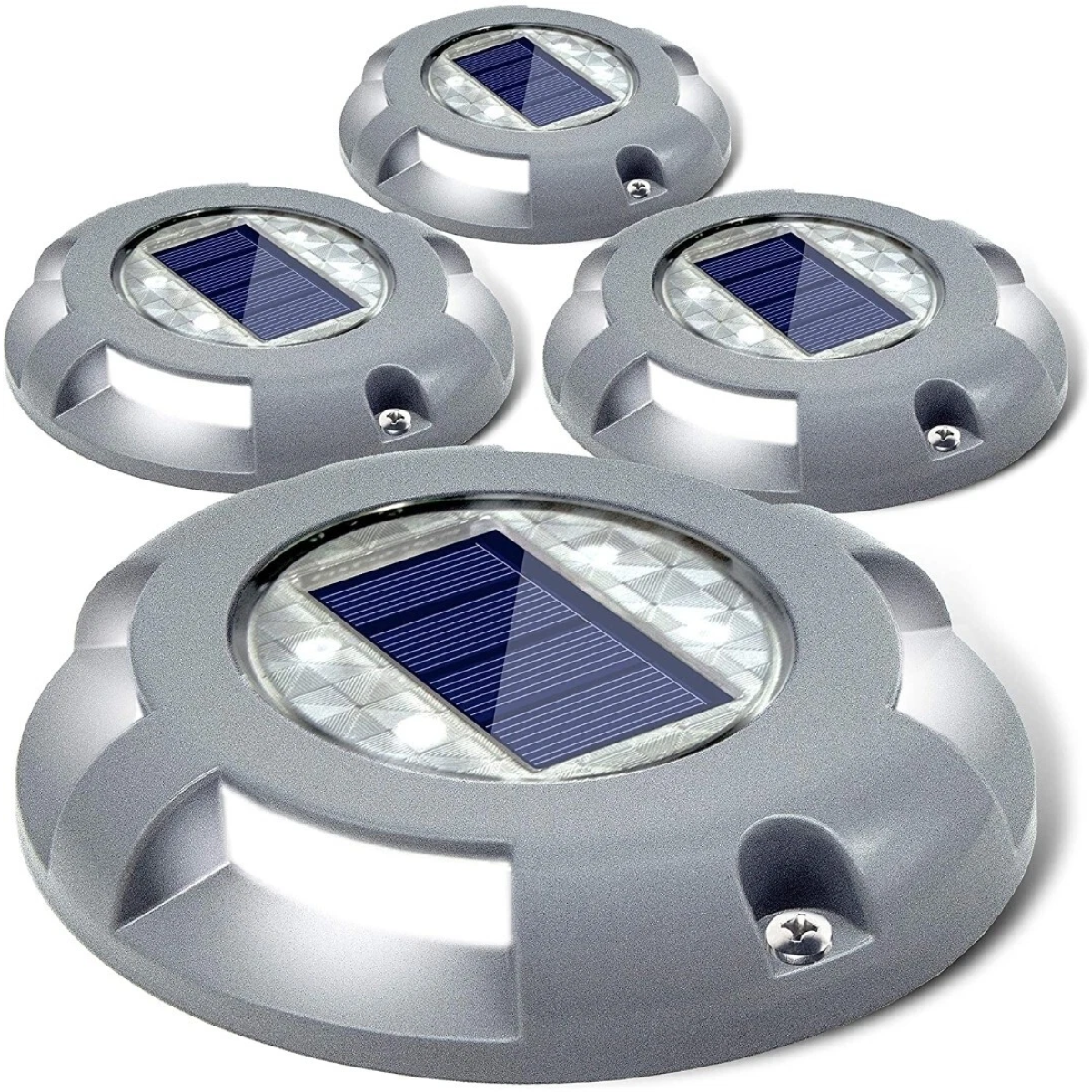 Επιδαπέδιο ηλιακό φωτιστικό - Solar Road Stud - γκρι - Image 5