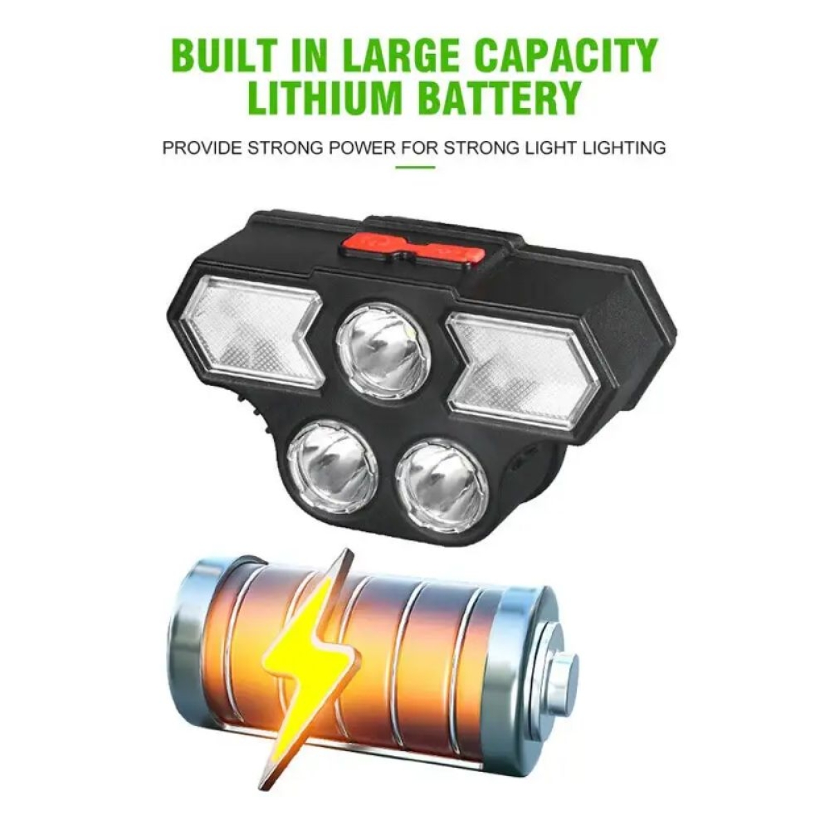 Φακός Κεφαλής LED Aerbes AB-Z1191 USB Επαναφορτιζόμενος με 4 Λειτουργίες Φωτισμού