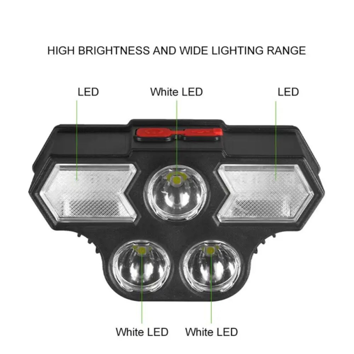 Φακός Κεφαλής LED Aerbes AB-Z1191 USB Επαναφορτιζόμενος με 4 Λειτουργίες Φωτισμού