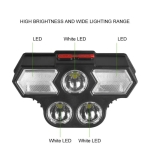 Φακός Κεφαλής LED Aerbes AB-Z1191 USB Επαναφορτιζόμενος με 4 Λειτουργίες Φωτισμού