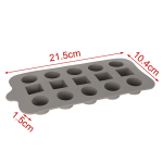 Φόρμα σιλικόνης για σοκολατάκια 21.5x10.4cm 2416090 γκρι - Image 2