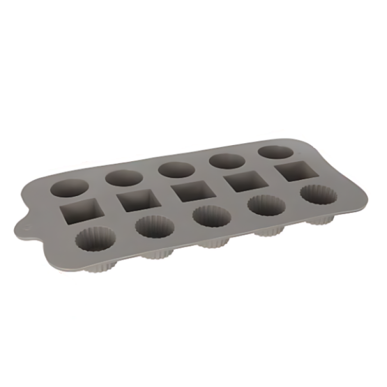 Φόρμα σιλικόνης για σοκολατάκια 21.5x10.4cm 2416090 γκρι