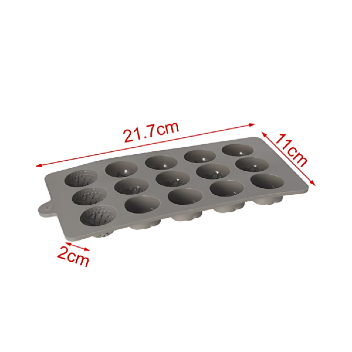 Φόρμα σιλικόνης για σοκολατάκια 21.7x11cm 2416095 γκρι - Image 2