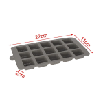 Φόρμα σιλικόνης για σοκολατάκια 22x11cm 2416092 γκρι - Image 2