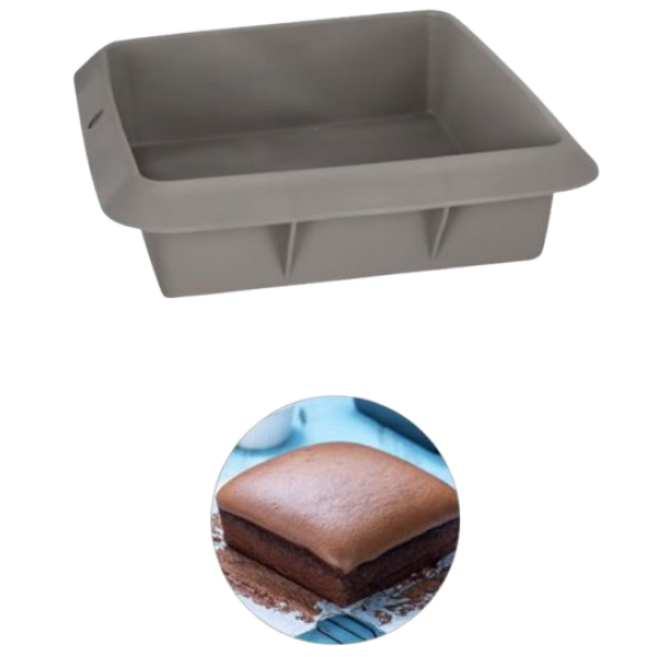 Φόρμα Σιλικόνης Τετράγωνη 23x23x6.5cm Kmt Style 2416148