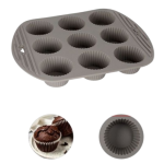 Φόρμες Ψησίματος Σιλικόνης 9 Θέσεων 27x22x3cm Τύπου Muffin Kmt Style 2416125