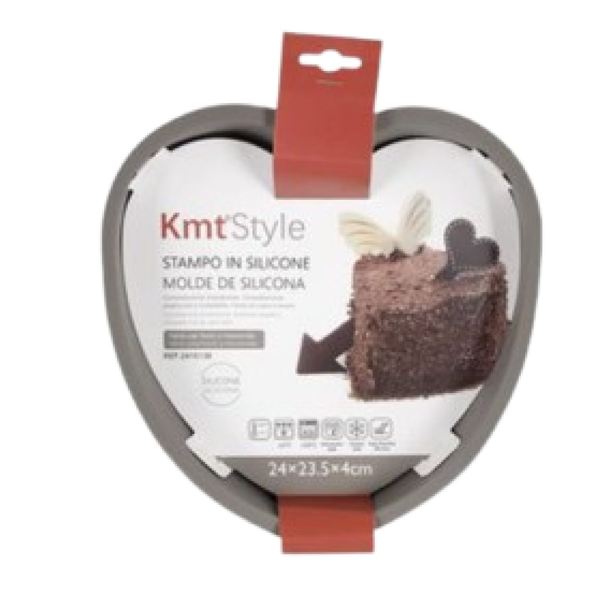 Φόρμες Ψησίματος Σιλικόνης Καρδιά 24x23.5x4cm Kmt Style 2416138
