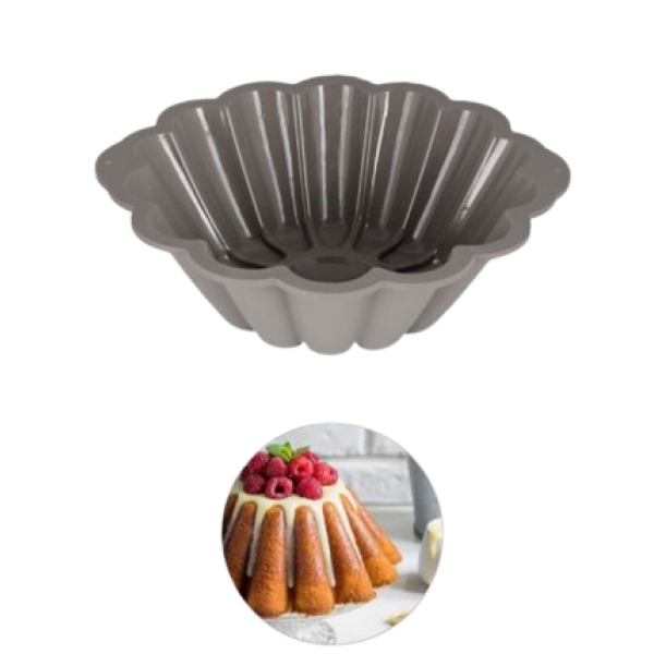 Φόρμες Ψησίματος Σιλικόνης Κέικ 25x7.5cm Λουλούδι Kmt Style 2416129