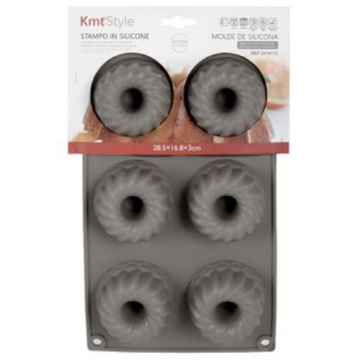 Φόρμες Ψησίματος Σιλικόνης Κέικ 28.5x16.8x3cm Kmt Style 2416112