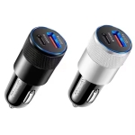 Φορτιστής Αυτοκινήτου W16929-6 Dual USB PD20W & QC3.0 – Ασημί