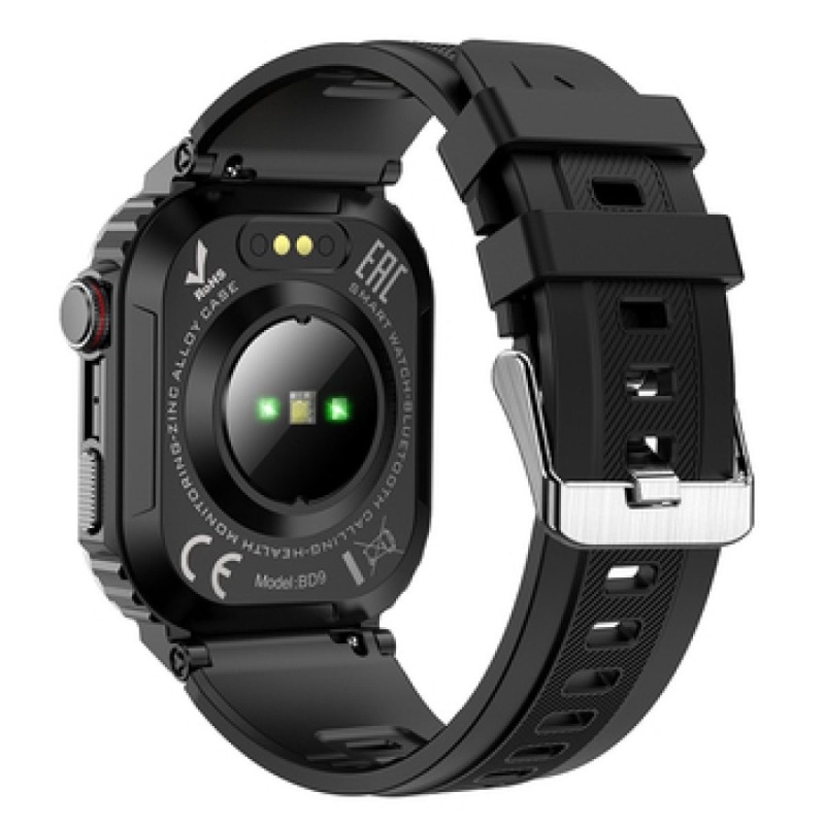 Borofone BD9 Smartwatch με Παλμογράφο & Οθόνη 2.01” – Μαύρο