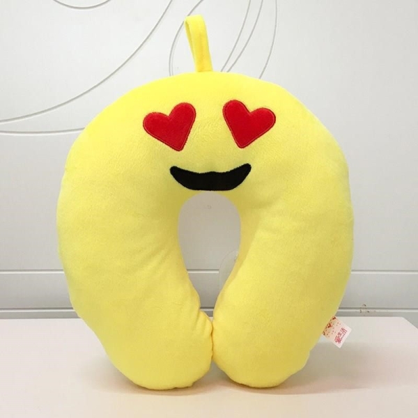 Φουσκωτό Μαξιλάρι Αυχένα Ταξιδίου Memory Foam 2802724 Emoticon Heart Eyes