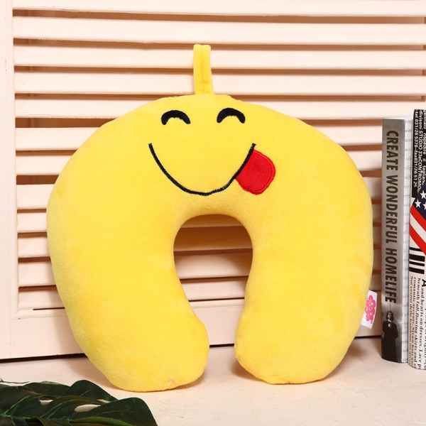 Φουσκωτό Μαξιλάρι Αυχένα Ταξιδίου Memory Foam 2802724 Emoticon Tongue