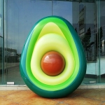 Φουσκωτό Στρώμα Θαλάσσης Αβοκάντο Με Μπάλα 165×130cm PVC