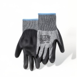 Γάντια Αντοχής Κοπής PU XXL Γκρι-Μαύρα Kmt Tools 2385812