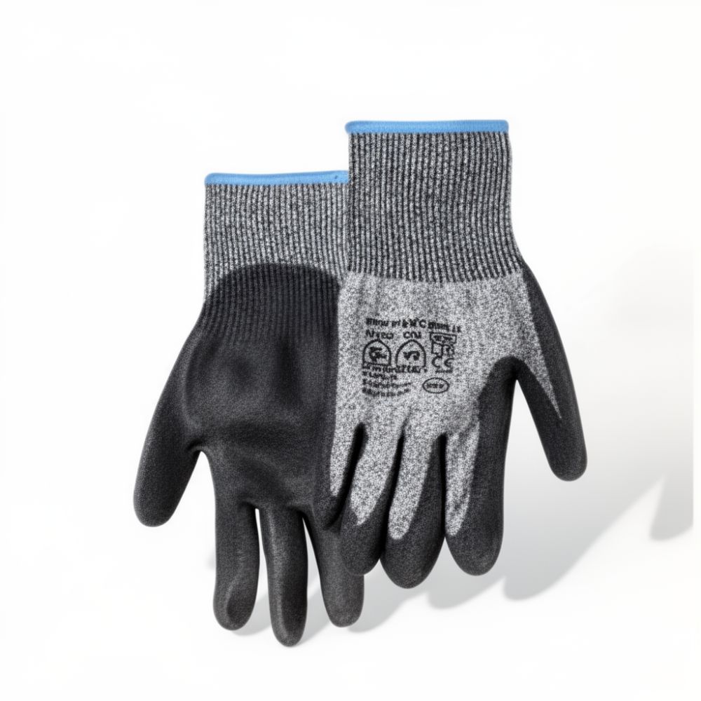Γάντια Αντοχής Κοπής Pu Xxl Γκρι-Μαύρα Kmt Tools 2385812