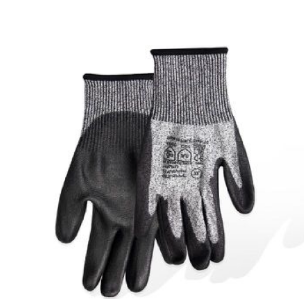 Γάντια Εργασίας Αντοχής Σε Κοπές Μαύρα PU Kmt Tools 2385811