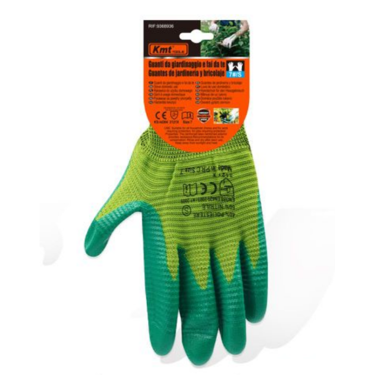Γάντια Εργασίας Κηπουρικής Νιτριλίου Kmt Tools 9368936