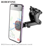 Borofone BH125 Roman Μαγνητική Βάση Στήριξης Κινητού για Ταμπλό ή Παρμπρίζ - Μαύρο/Κόκκινο