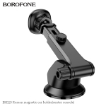 Borofone BH125 Roman Μαγνητική Βάση Στήριξης Κινητού για Ταμπλό ή Παρμπρίζ - Μαύρο/Κόκκινο