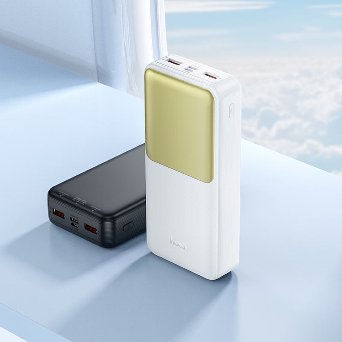 Hoco J136A Sirui Power Bank 20000mAh – Ταχεία Φόρτιση 22.5W QC & PD20W με Ψηφιακή Οθόνη – Μαύρο