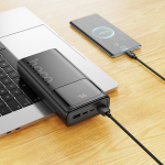 Hoco J144A Hymn Power Bank 30000mAh με Ψηφιακή Οθόνη – Λευκό