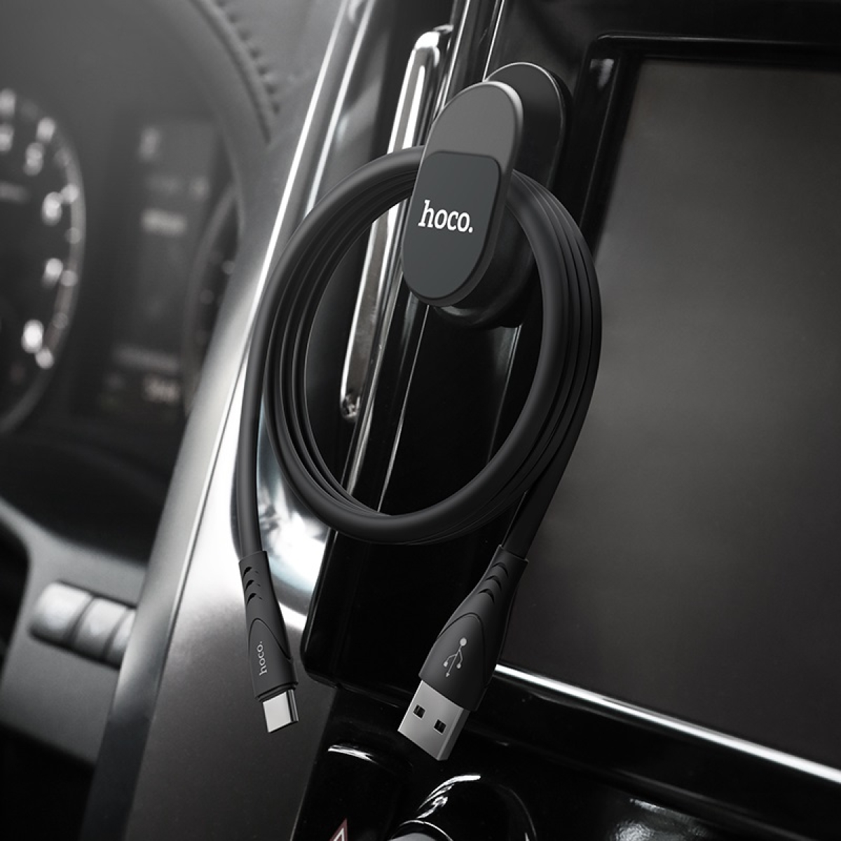 Hoco PH19 Mysterious Μαγνητική Βάση Κινητού με Γάντζο – Μαύρο