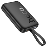Hoco Q35 Portable Power Bank 10000mAh PD20W με Ασύρματη Μαγνητική Φόρτιση & Καλώδιο Type-C σε Lightning - Μαύρο