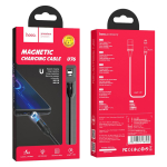 Hoco U76 Fresh Μαγνητικό Καλώδιο Φόρτισης USB σε Lightning – 1.2m - Μαύρο