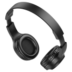 Hoco W46 Charm Ασύρματα & Ενσύρματα Ακουστικά Bluetooth 5.3 Over-Ear με AUX, Μικρόφωνο & 20 Ώρες Αυτονομία – Μαύρα