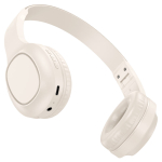 Hoco W46 Charm Ασύρματα & Ενσύρματα Ακουστικά Bluetooth 5.3 Over-Ear με AUX, Μικρόφωνο & 20 Ώρες Αυτονομία – Λευκό