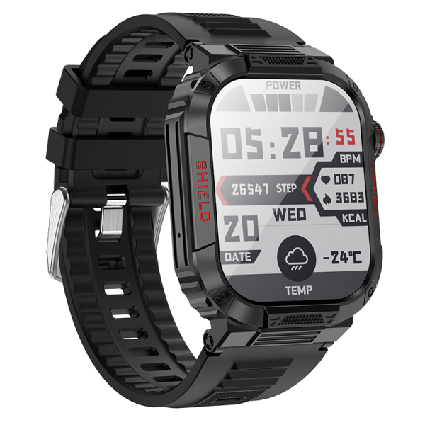 Borofone BD9 Smartwatch με Παλμογράφο & Οθόνη 2.01” – Μαύρο